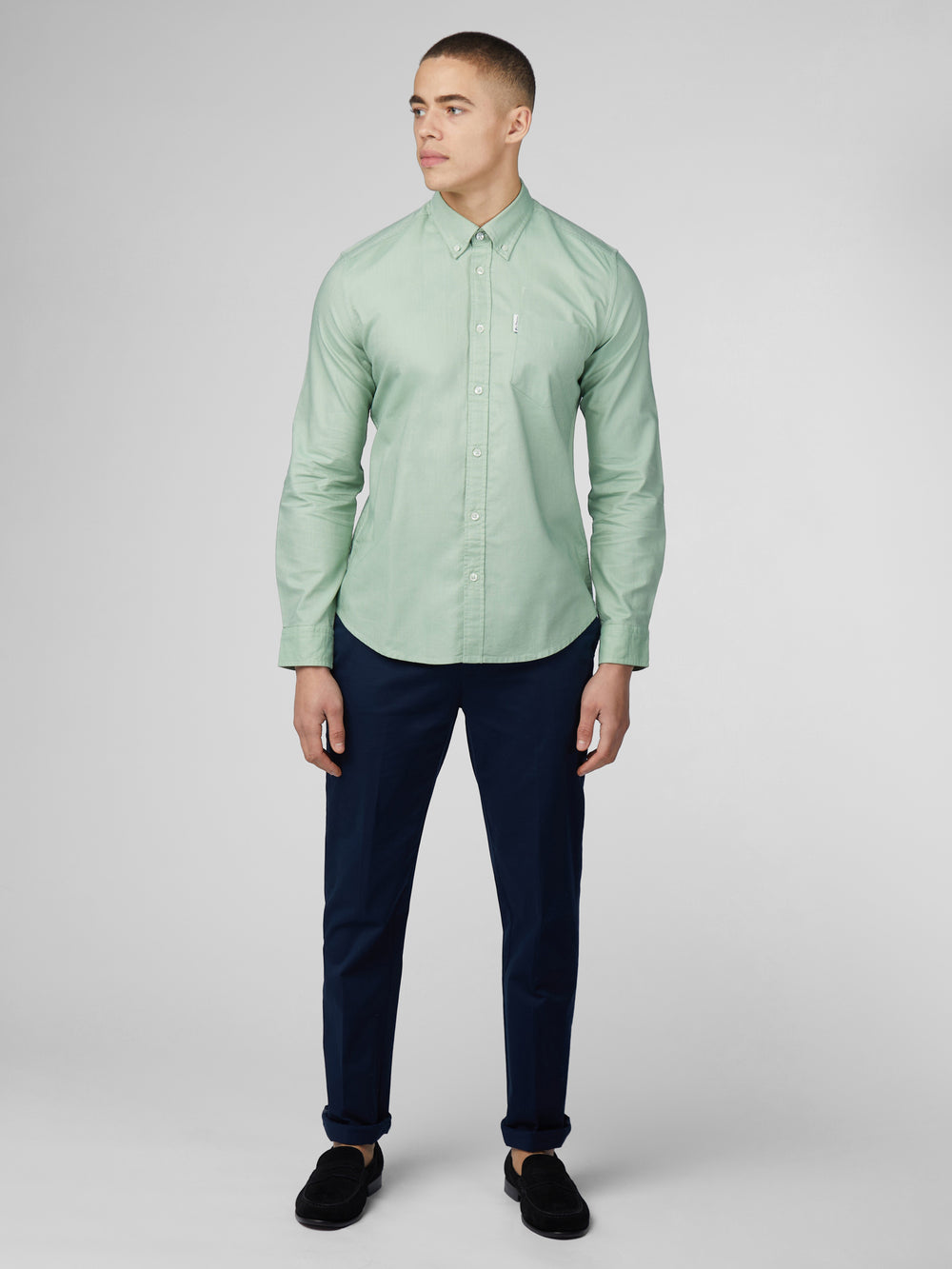 Chemises Ben Sherman Signature Oxford Vert | QLO-07705364